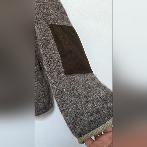 Vintage Laundromat 100% Wool Brown Zip-Up Outdoor Jacket Sz M Fleece Linning - Picture 6 of 12